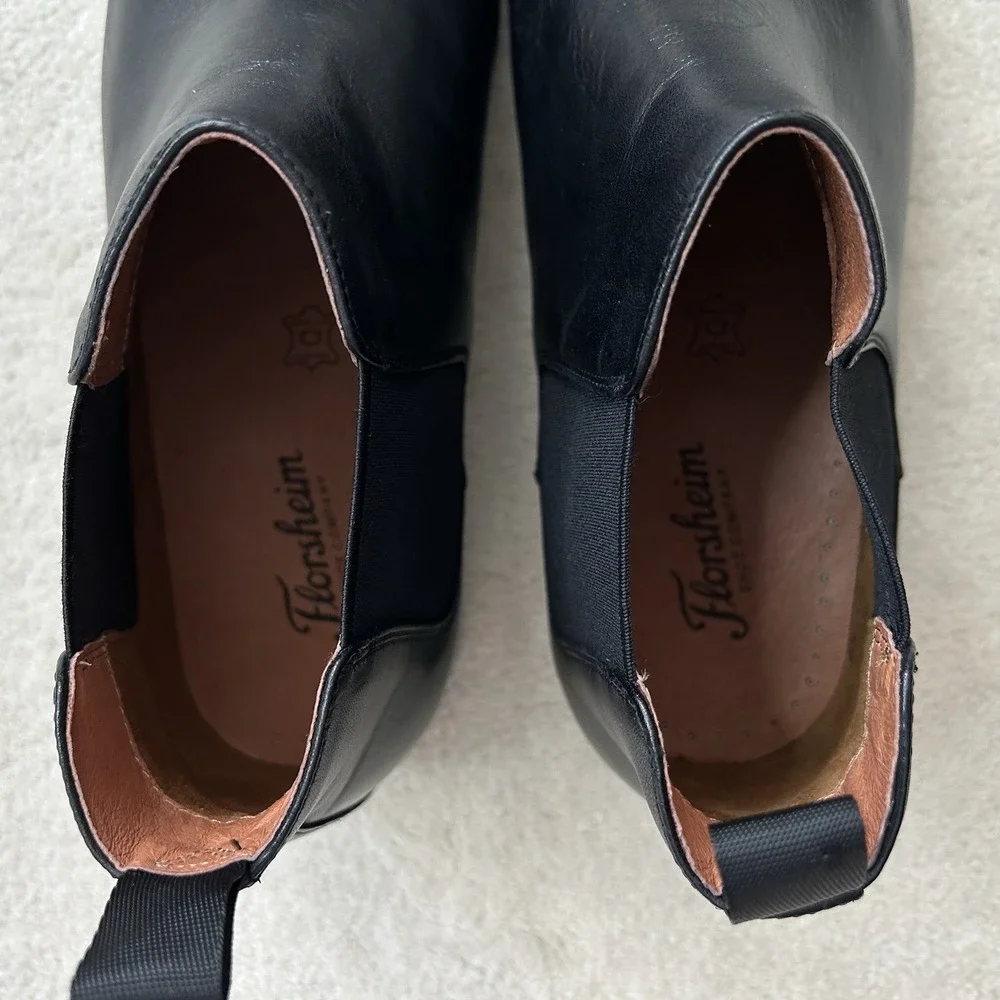 Florsheim Barrett Plain Toe Dress Chelsea Boots Men's 10 EE Slip On Leather